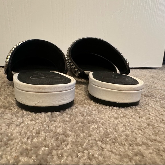 Jessica Simpson Women's Lavretta Shoe 8 black and white with gemstones - Picture 4 of 7